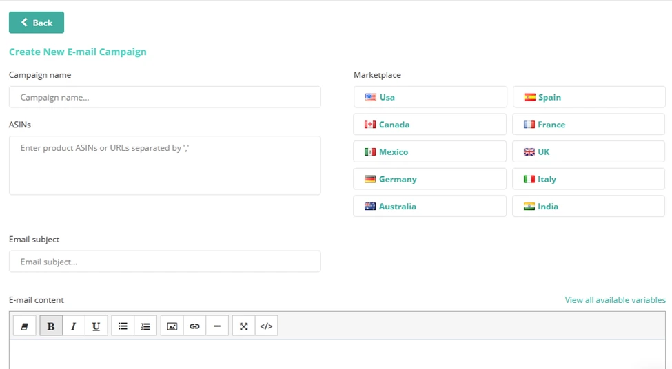 ZonGuru Email Automator tool for automated customer emails on Amazon