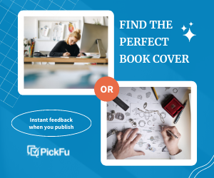 PickFu banner for choosing the perfect book cover with instant feedback.